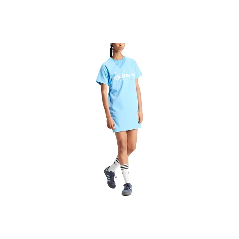 Adidas Originals NY Short Sleeved Dress Women's Blue-3
