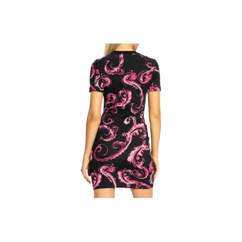 VERSACE JEANS Chromo Couture print Mini Dress-2
