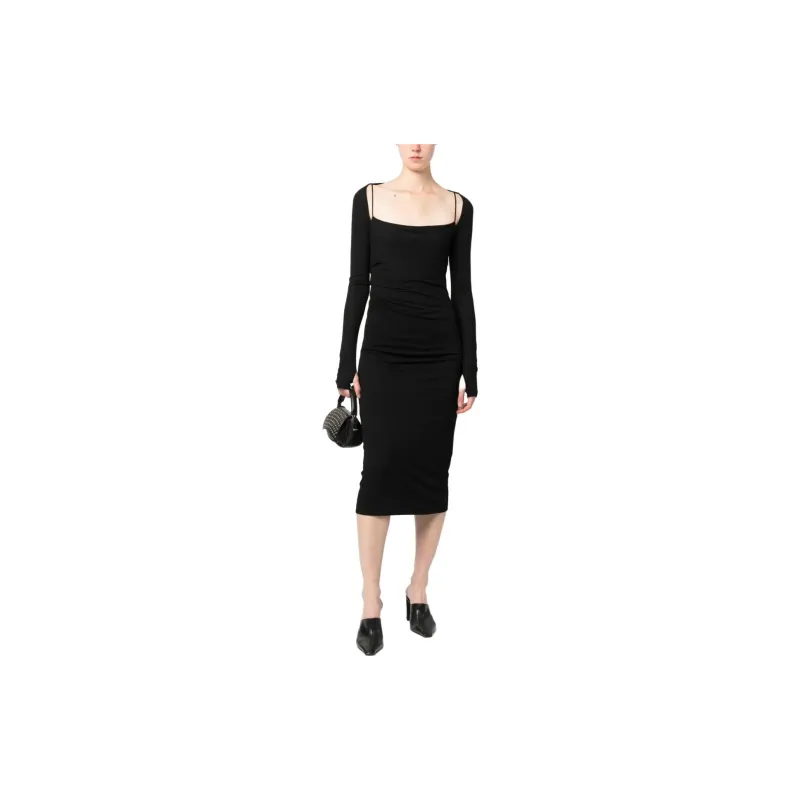 helmut lang Scala Open-back Midi-dress-1
