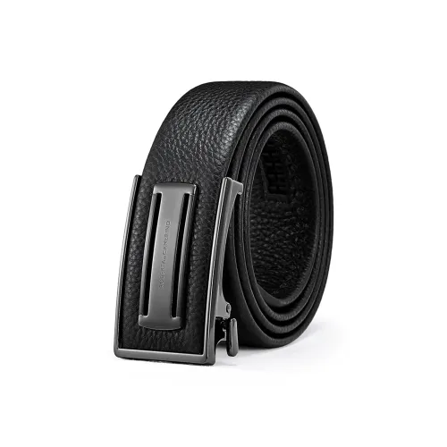 ROBERTA DI CAMERINO Cow Leather Belts Men's Black 3.5cm Greeting Card Writing And Photo Printing Service