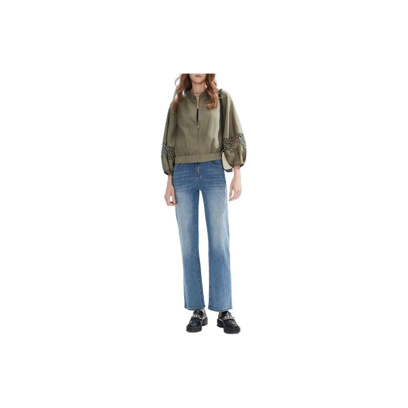 DKNY SS24 Jackets & Coats Women's Olive Green-1