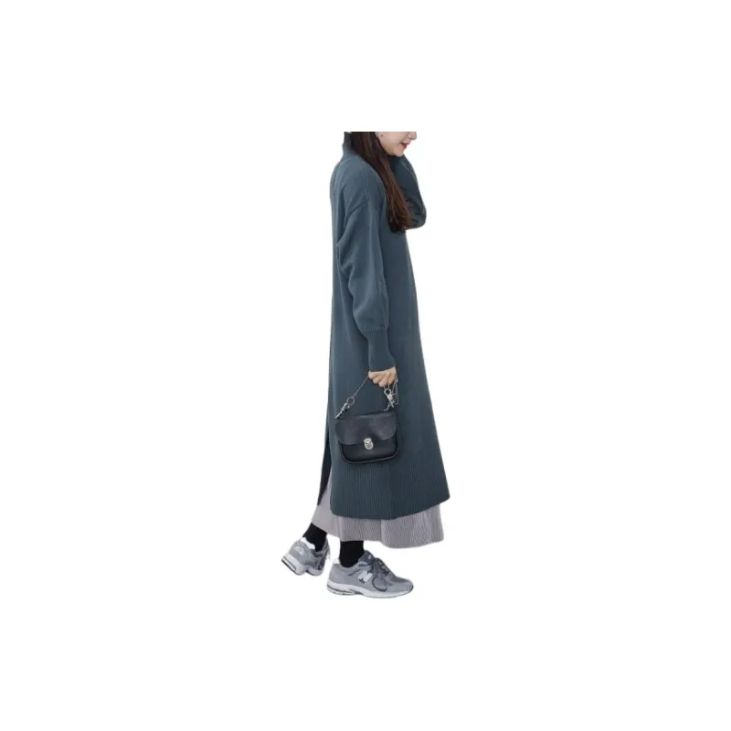 Beams Sleeveless Dress Women's Green-3