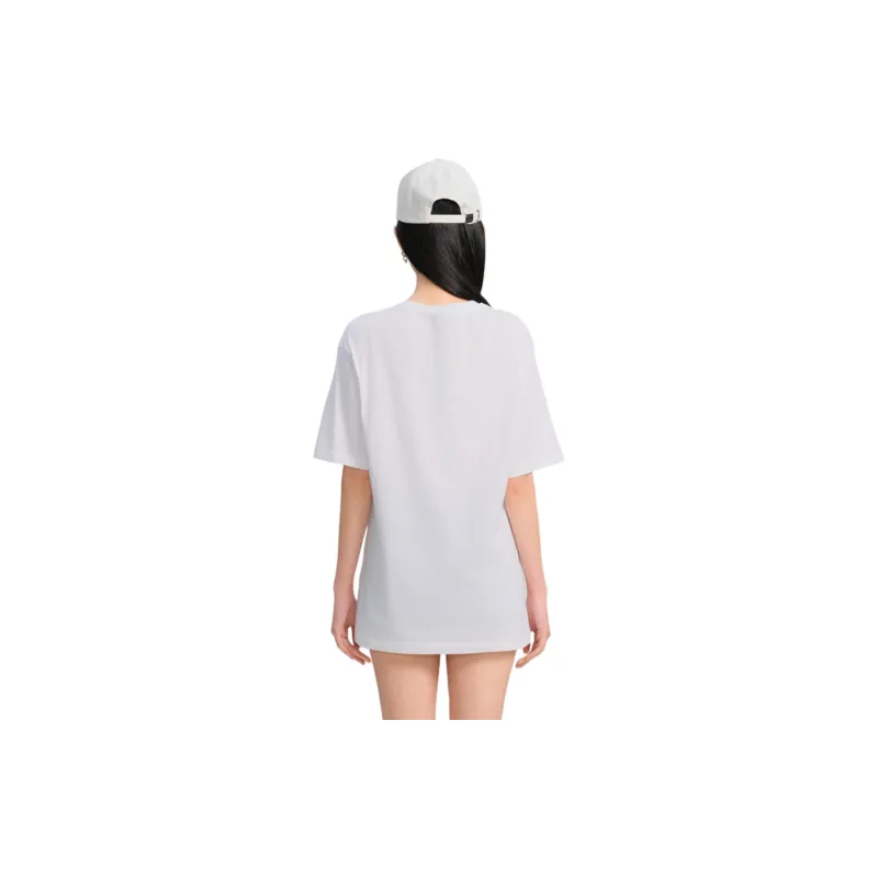 Blood Glitter Drop Shoulder Sleeve T-Shirt Women's White-3