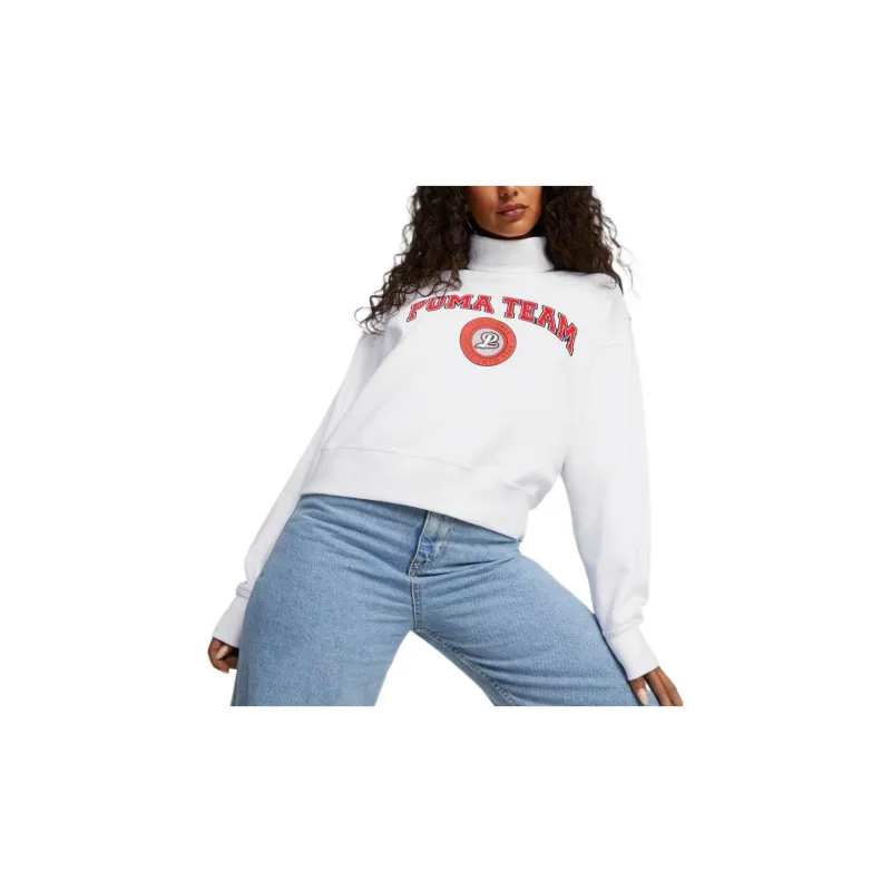 PUMA Power Aop Sweatshirts Women's White-2