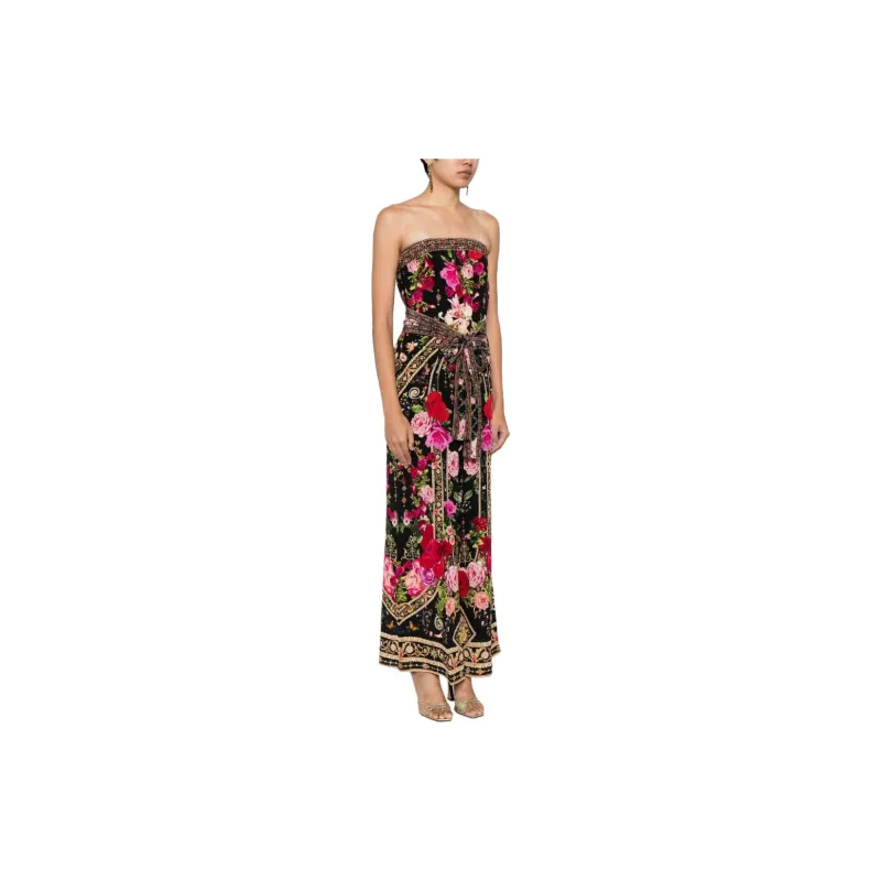 Camilla Embellished Floral Silk Jumpsuit-2