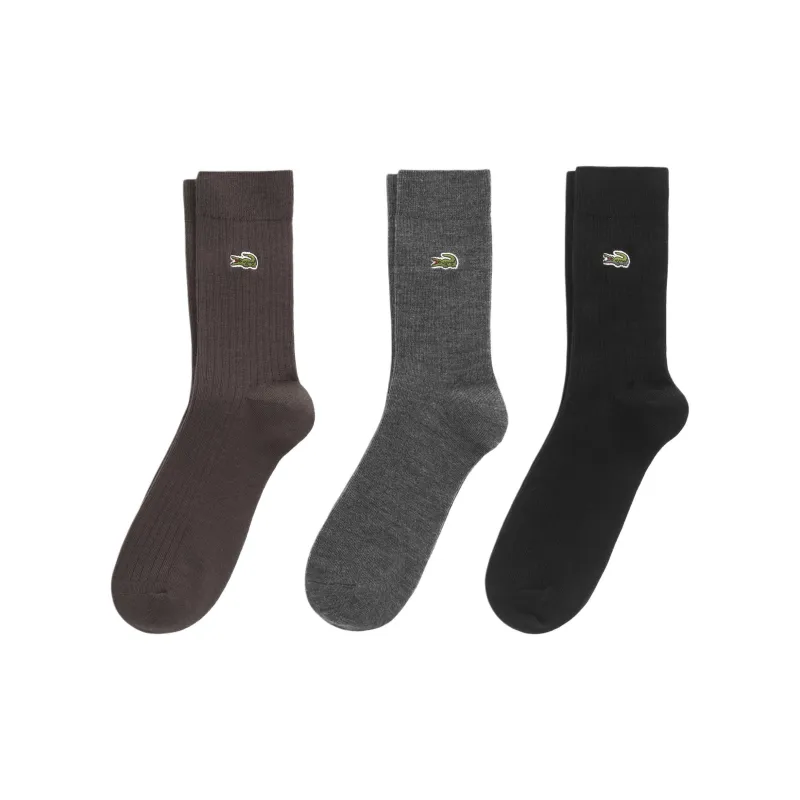 LACOSTE Mid-Calf Socks Men's 3 Pack-0