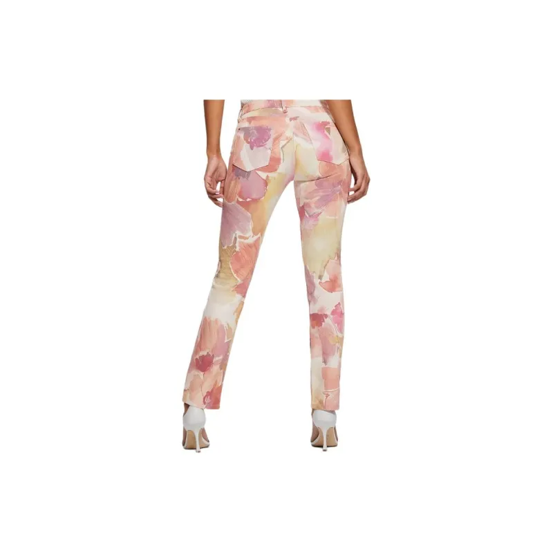 GUESS Girly Floral Skinny Jeans Jeans Women's Multicolor-1