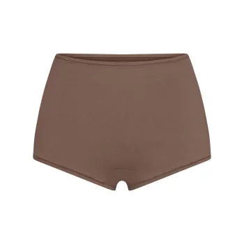 SKIMS COTTON JERSEY BOY SHORT Underpants Women's 1 Pack TRUFFLE/Truffle Color