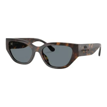 COACH Irregular Shape Sunglasses Unisex Tortoiseshell