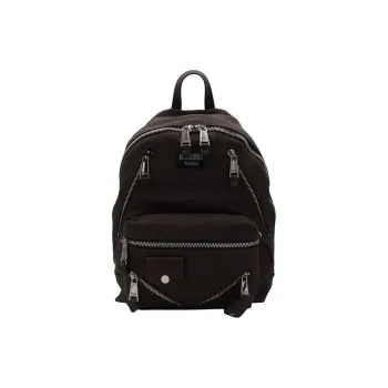 MOSCHINO Polyester Backpack Men's Black Brown