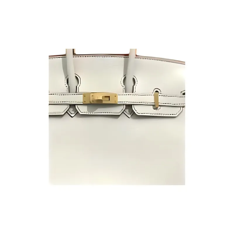 HERMES Birkin Togo Calfskin Birkin Bag Handbag Women's 10 Craie Milkshake White-2