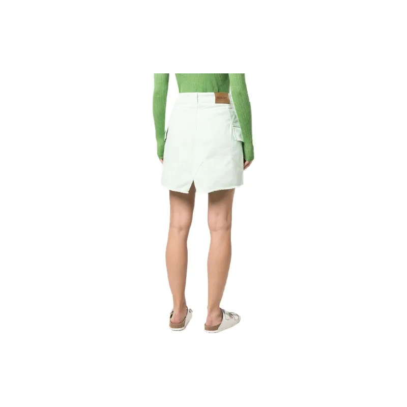KENZO Casual Short Skirts Women's Green-2