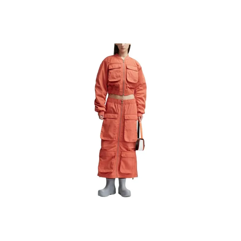 DIESEL Casual Long Skirt Women's Orange-3