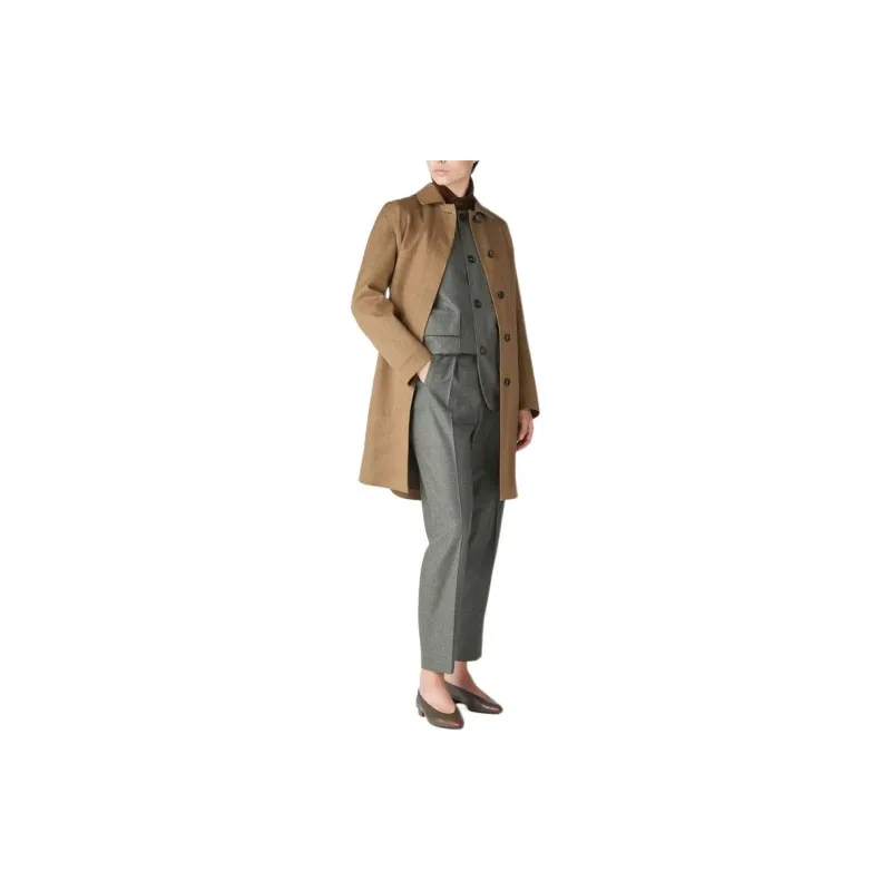 Loro Piana Mini Roadster Jacket Jackets & Coats Women's Gray Green-2