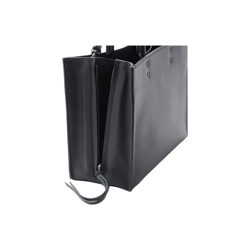 Balenciaga Leather Crossbody Handbag Regular Women's Black-4