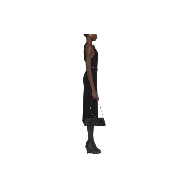 Givenchy Halter Neck Lace Detailed Midi Dress-1