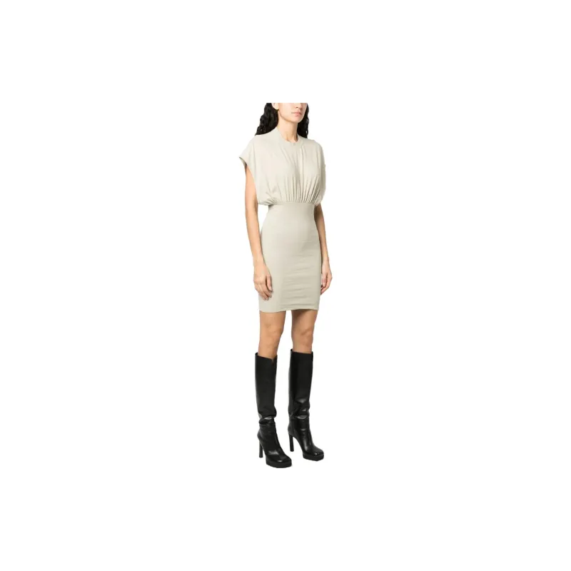 Rick Owens DRKSHDW Short Sleeved Dresses Women's Gray-3