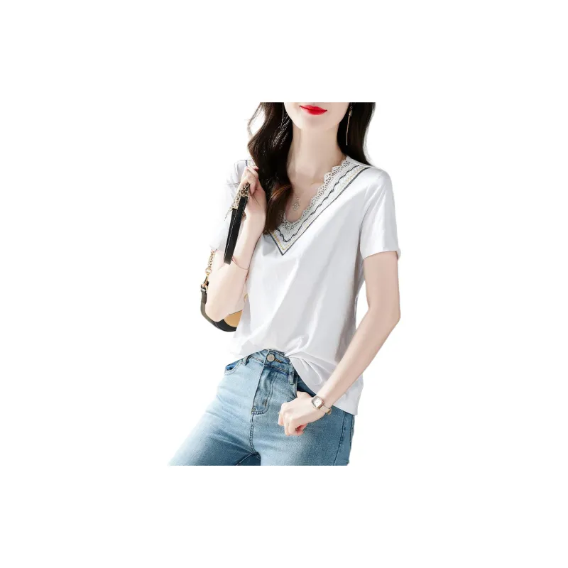 XWI T Shirts Women's White-3