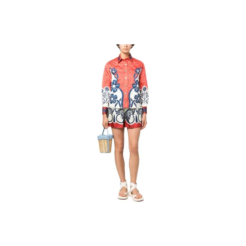 La DOUBLEJ. Edie Floral print Quilted Jacket-1