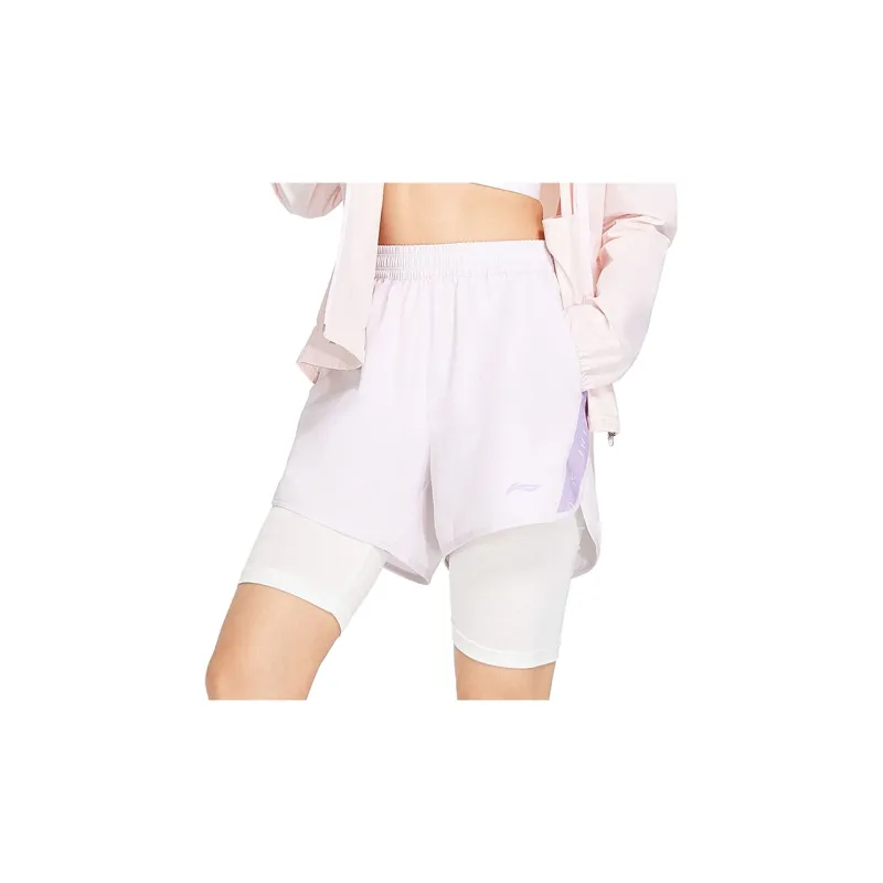 LINING Fitness Series Casual Shorts Women's Dusty Purple-4