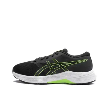 Asics Cushioning Low Top Kids' Training Shoes Black Green Teenagers
