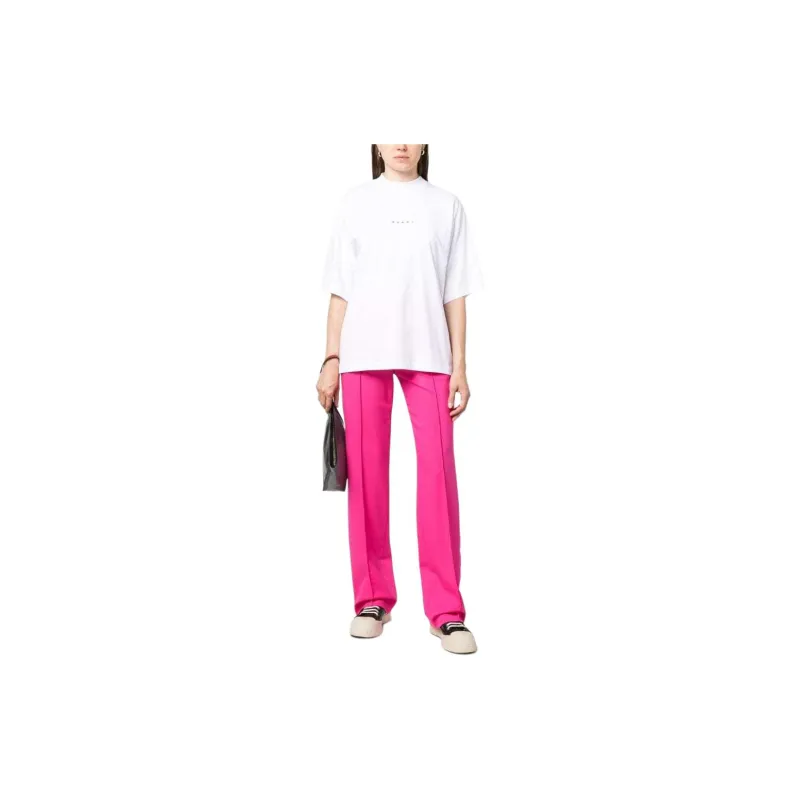 MARNI Logo Printed Crewneck T Shirt-1