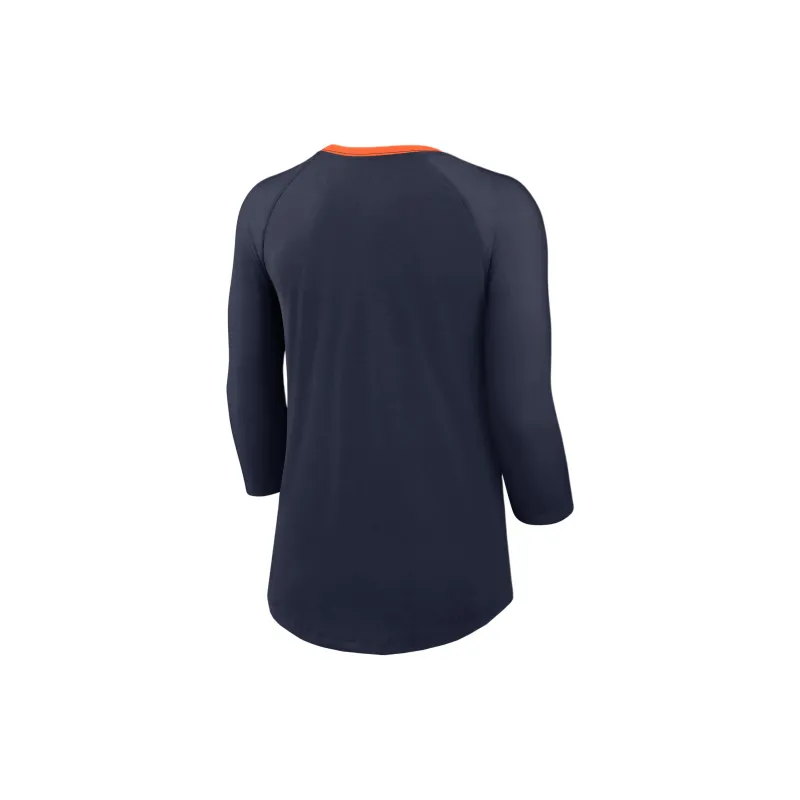 Nike Denver Broncos Women's Nike Nfl 3/4 Sleeve T Shirt-1