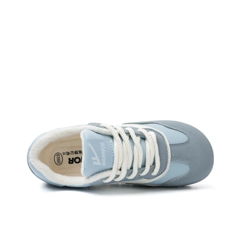 Warrior Warrior Fleece Lined Thin Fleece German Army Trainers Lightweight Low Top Casual Shoes Women's Blue 1.0-2