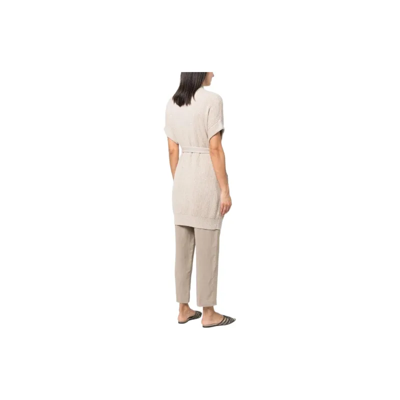 Brunello Cucinelli Chunky knit Sleeveless Cardigan-2