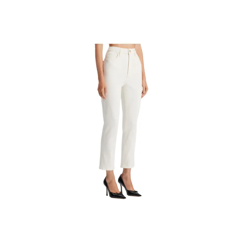 SCANLAN THEODORE High Rise Straight Crop Jean Jeans Women's NATURAL/Natural-3
