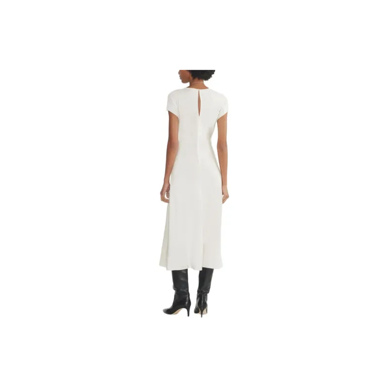 ARITZIA FW24 Wilfred Nicolette Satin Dress Short-Sleeved Dresses Women's Light Birch/Light Birch-3