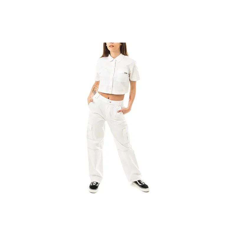 Vans Crop Tops Women's White-3