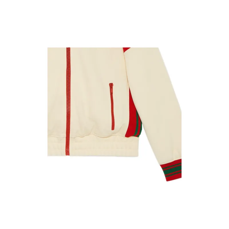 GUCCI Interlocking G Zip Up Track Jacket-5
