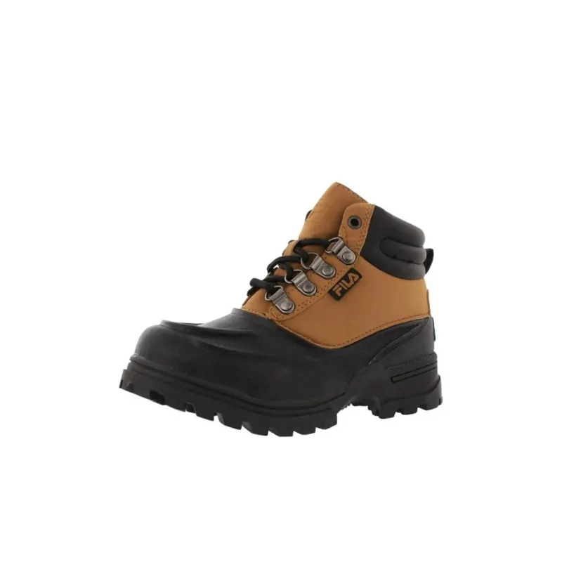FILA KIDS Weathertec Durable Breathable Crew Kids' Boots Black Yellow Kids'-0