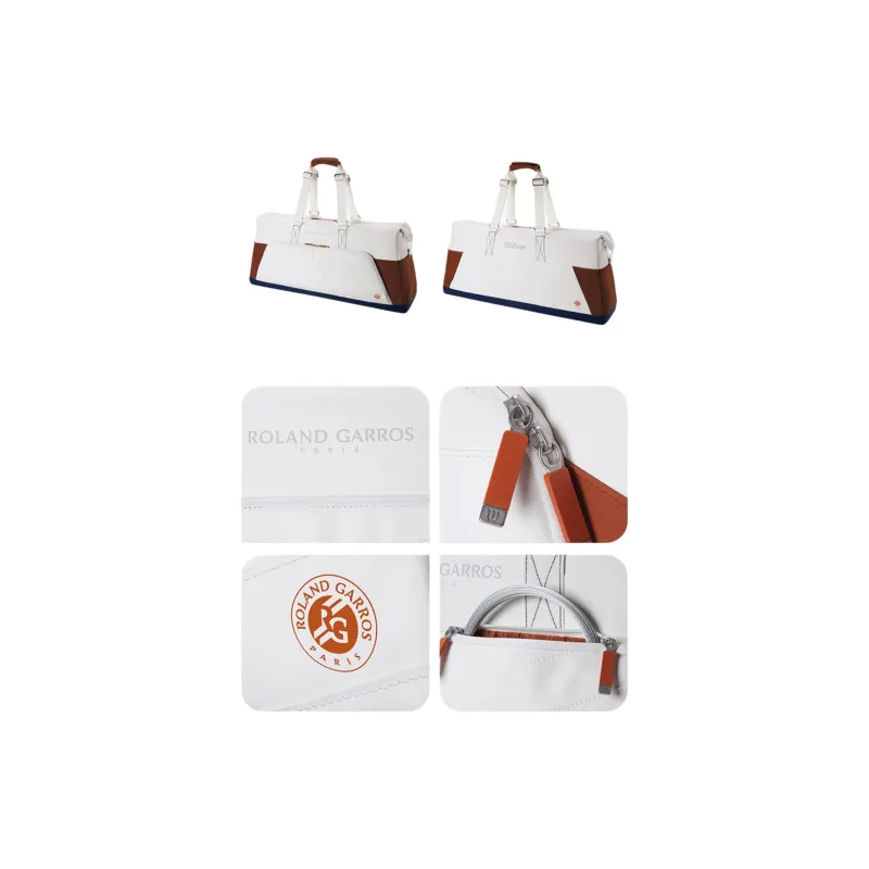 Wilson Tennis Racket Bags PU Polyester Unisex 73.66X33.02 X 33.02 CM White Red-2