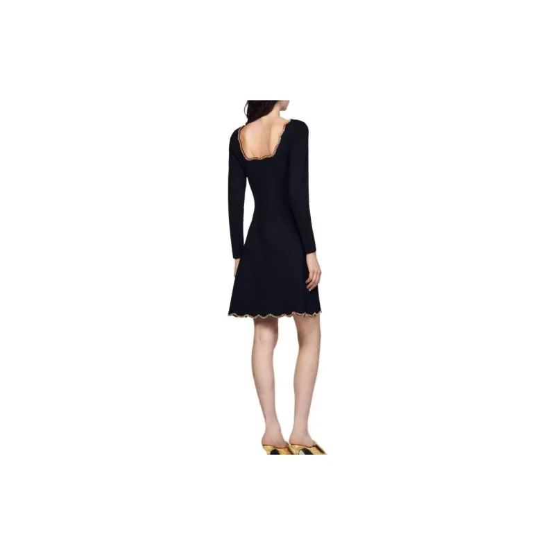 Sandro Rhinestone-embellished Minidress-2
