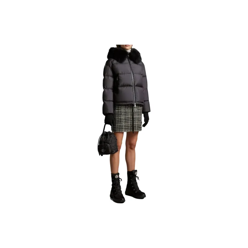 Moncler Down Jacket Coat Women's Black-1