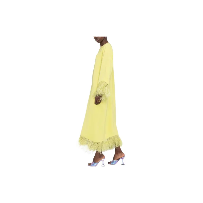 Valentino Long-Sleeved Dresses Women's Yellow-1