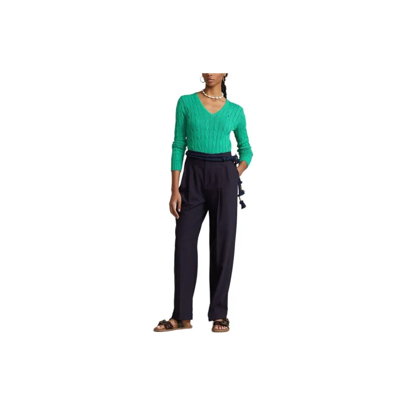 Polo Ralph Lauren FW23 Knitwear Women's Preppy Green-2