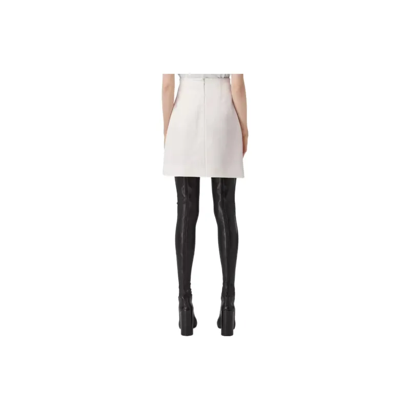 Burberry Casual Short Skirts Women's White-2