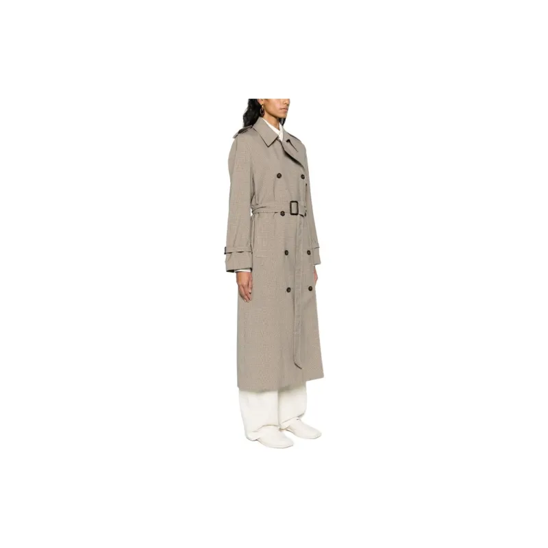 TOTEME Houndstooth Trench Coat-6