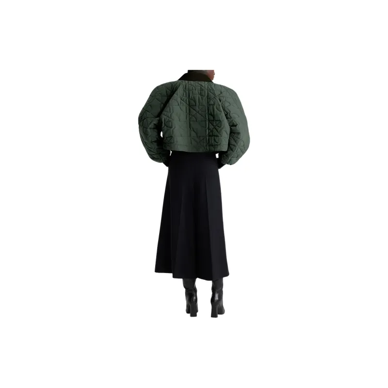 Patou Cropped Quilted Bomber Jacket-2