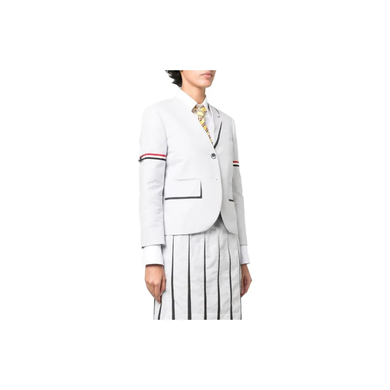 THOM BROWNE Trompe L'oeil Striped Blazer-2