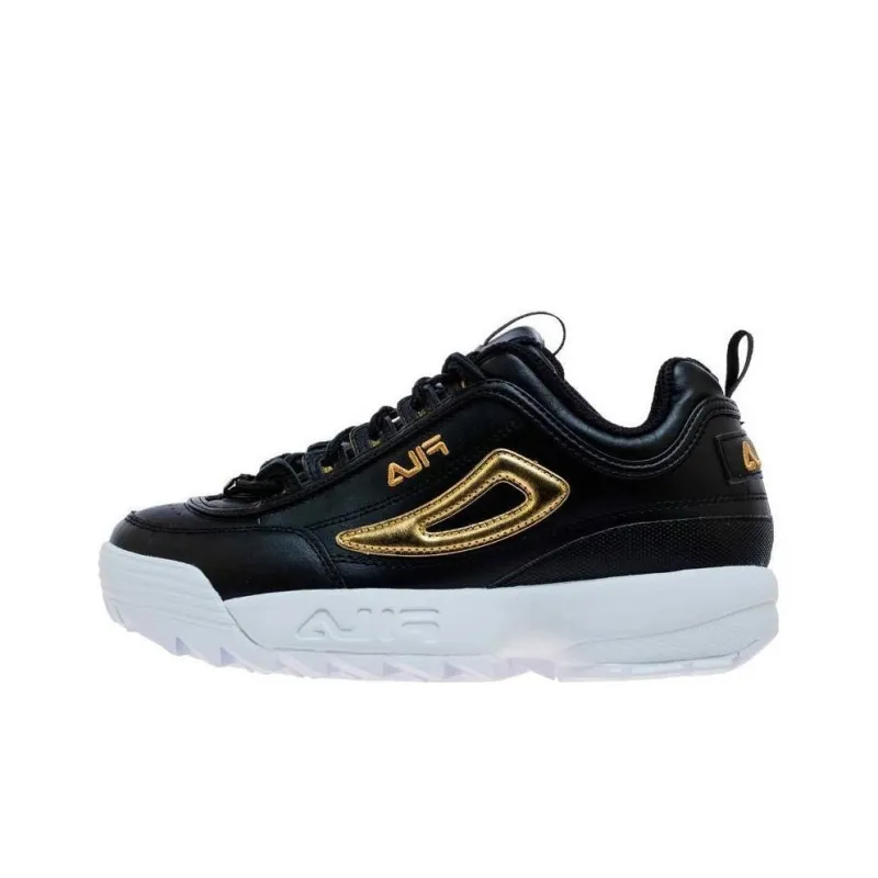 FILA KIDS Disruptor Anti Slip Wear Resistant Kids Lifestyle Shoes Black Teenagers-0