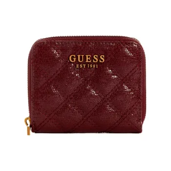 GUESS PU Polyurethane Card Holder Women's Burgundy