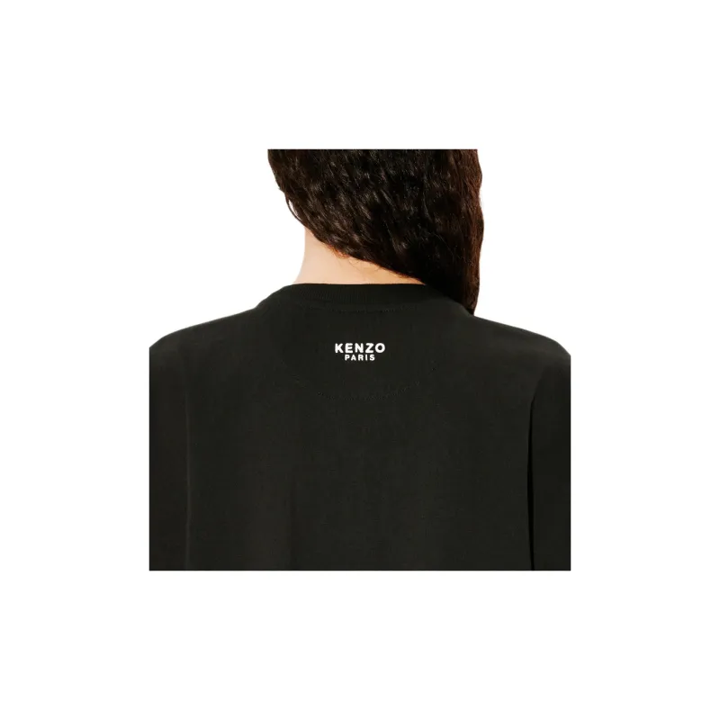 KENZO Boke Flower Embroidered T Shirt Dress-5