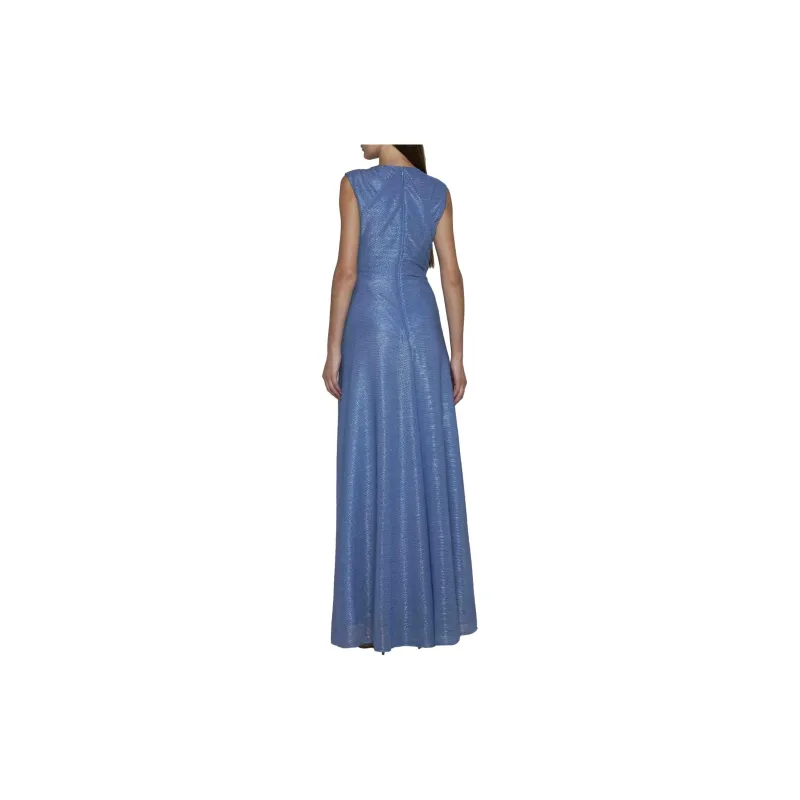 Talbot Runhof Draped Voile Maxi Dress-2