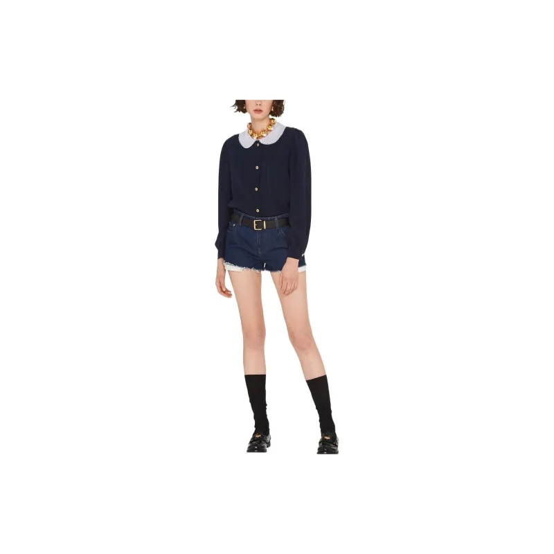 MIU MIU Shirts Women's Dark Blue-1