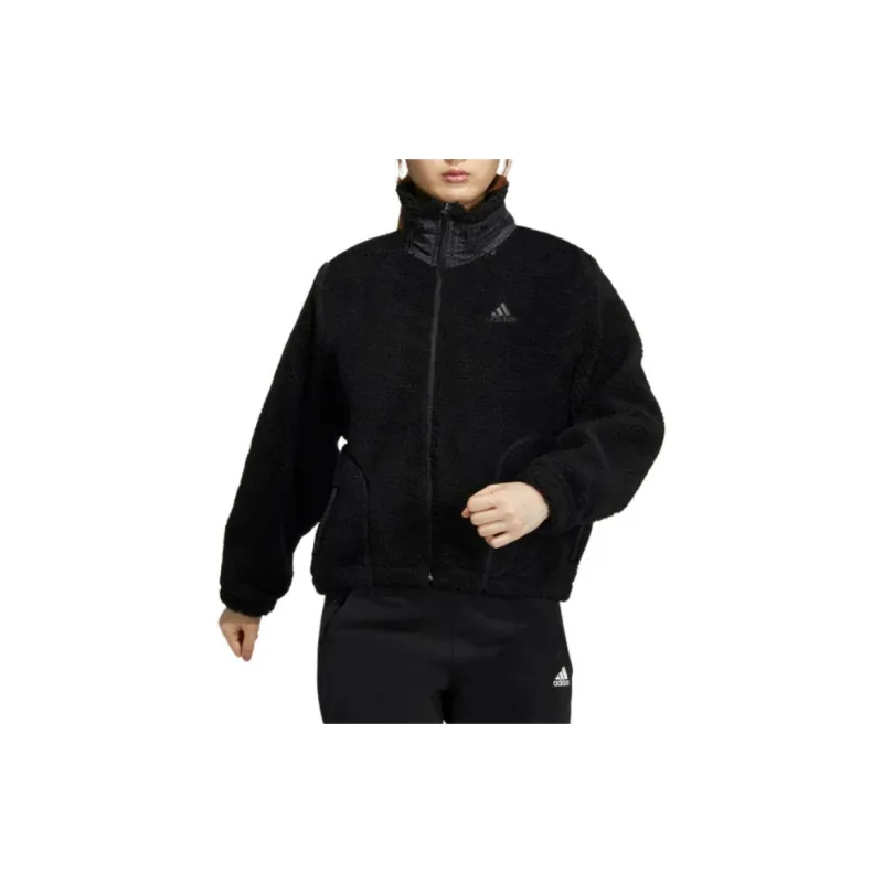 Adidas Velvet feel Coat Women's Black-1