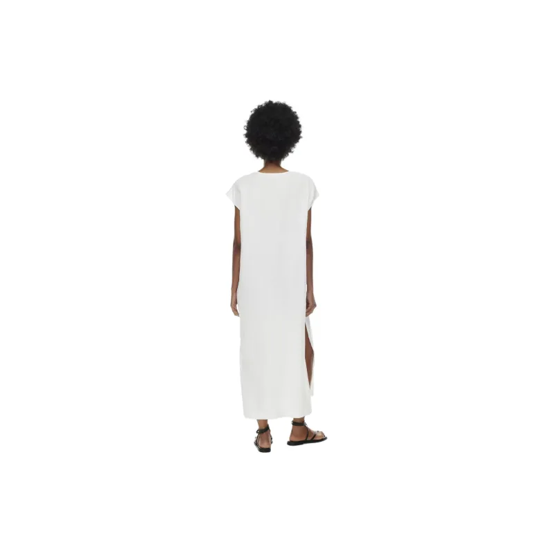 ARITZIA Little Moon Puerto Linen Dress Short-Sleeved Dresses Women's White/White-2